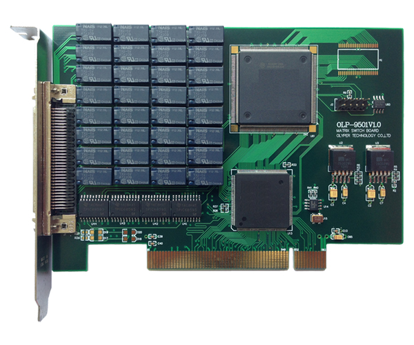 OLP-9501，PCI接口，32交叉點，DPDT，繼電器矩陣模塊
